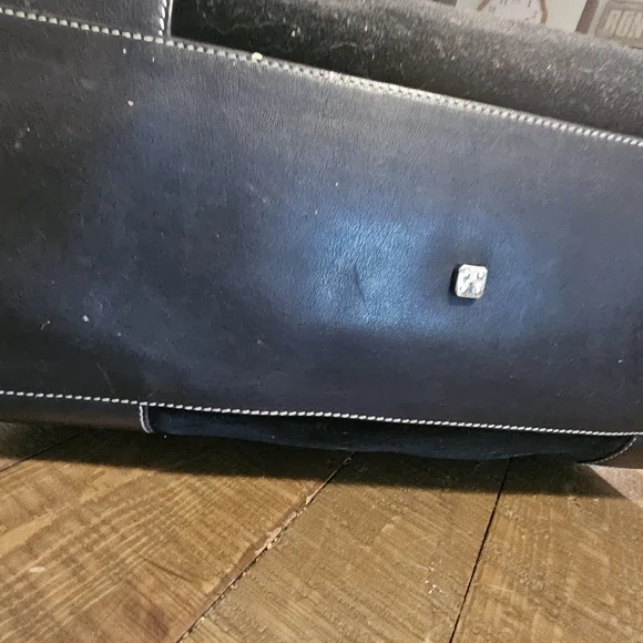 Loewe ♡Anagram Amazona Bag, Black Suede & Leather, Italy, Quiet Luxury - Picture 11 of 16